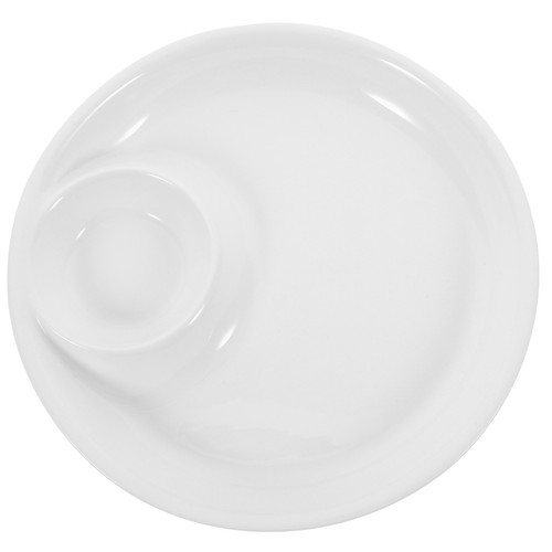 Divided soup sandwich plate - soup,