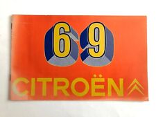 Citroen Dyane Ami 6 ID 19 20 DS 20 Pallas & Safari Estate Brochure 1969