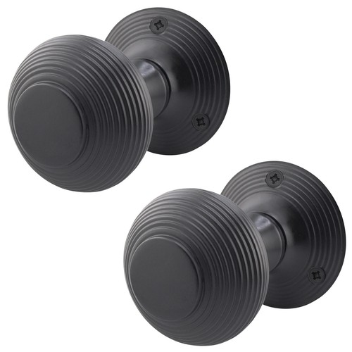 Beehive reeded matt - matt, black