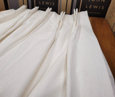 John Lewis MTM W163 x D292cm Romo Ruskin Pinch Pleat SINGLE CURTAIN RRP £1,238
