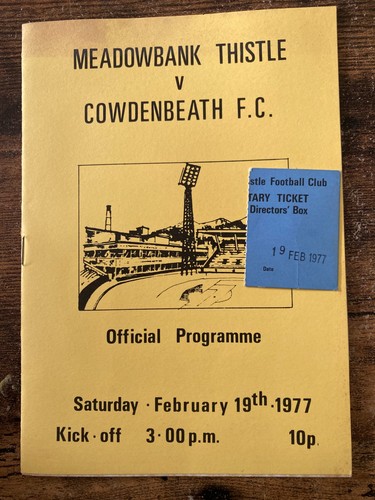 Meadowbank thistle - thistle, v