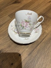 Argyle Bone China Aunt Cup and Saucer Set Made In England