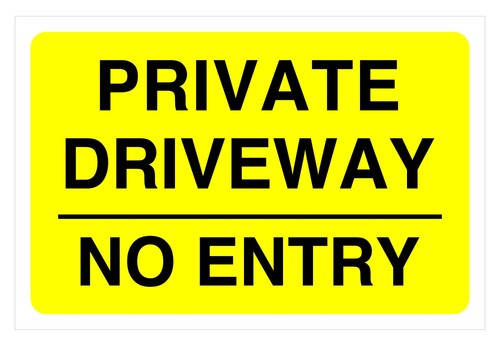 Private driveway entry - driveway,