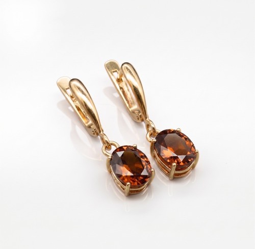Honey amber drops - amber, oval