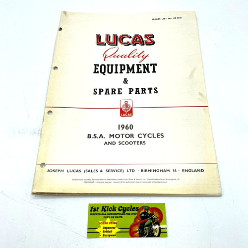 Vintage lucas indian - lucas, 1960