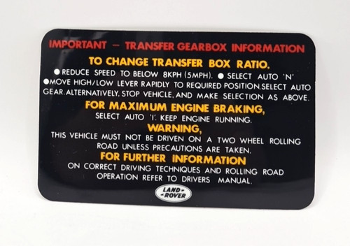 Range rover classic transfer - rover,