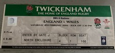 2006 ENGLAND V WALES SIX NATIONS INTERNATIONAL RUGBY UNION TICKET VGC