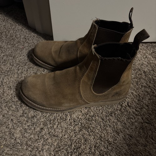 Red wing suede chelsea boots - suede,