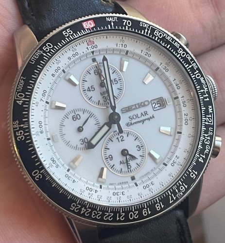 Seiko solar chronograph - seiko,
