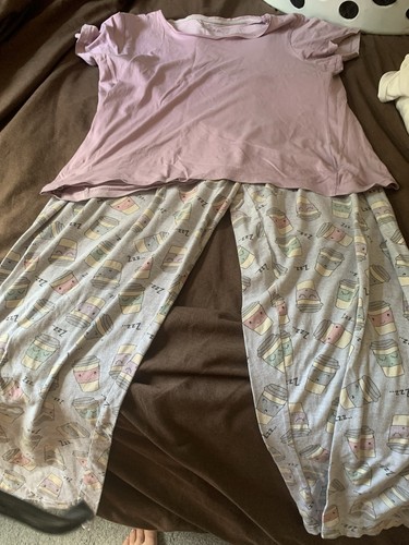 Women pyjama set coffee cup - pyjama,