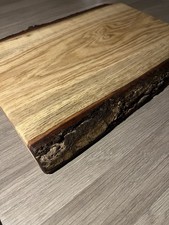 Rustic Handmade Oak Chopping Board Live Edge – Rustic Cutting/Serving Board