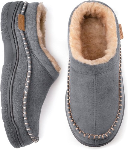 Zigzagger men fuzzy moccasin - men's,