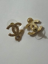 Chanel Gold Crystal CC