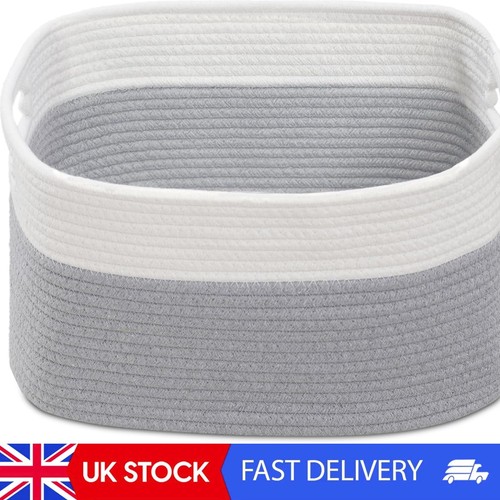 Woven storage baskets cotton - storage, baskets,
