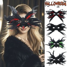 1x Feather Masquerade Masks