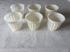 6 Vintage Tupperware Individual Jelly Moulds (no lids)