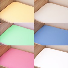 100% COTTON FITTED SHEET MOSES BASKET COT BED CRIB TODDLER BABY JERSEY ALL SIZES