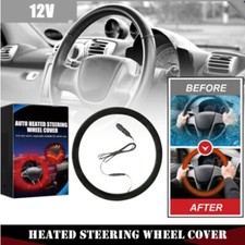 Universal Car Heated Steering Wheel Protector Cover Lighter Plug Hand Warmer UK