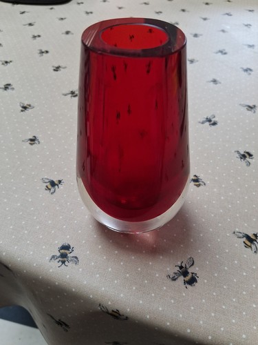 Whitefriars red glass - whitefriars,