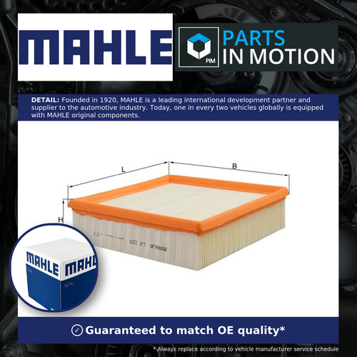 Air filter lx220 mahle - lx220,