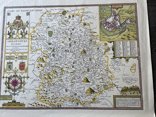 Print antique map - print, of