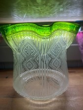 antique art nouveau green wavy