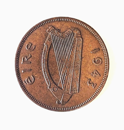 Irish one penny - penny, super