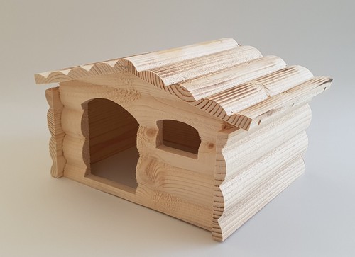 Guinea pig wooden house - pig,