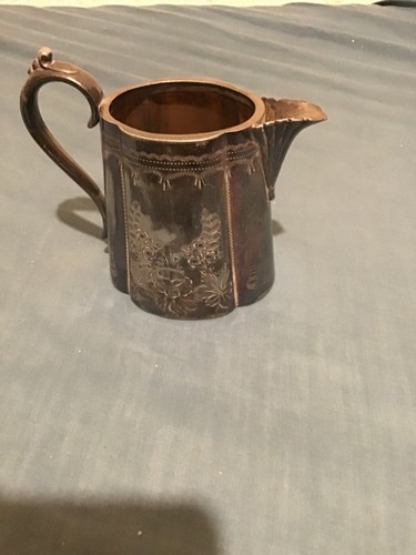 Silver plate milk jug - silver, very
