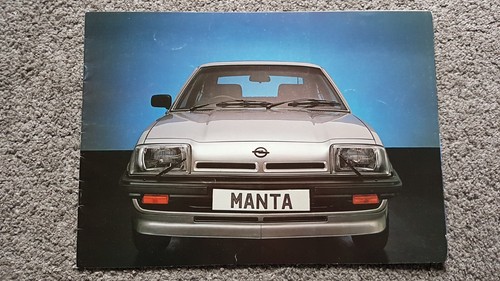 Opel manta sales - sales, brochure