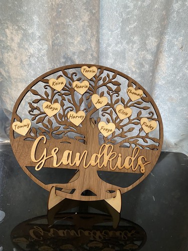 Personalised wooden family - personalised,