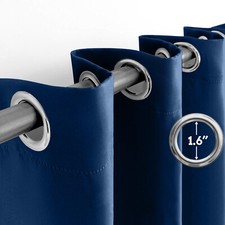 100% Blackout Curtains Eyelet