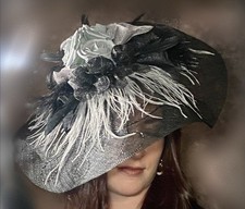 Black & Silver Wide Brim