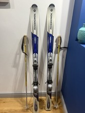 Rossignol Dualte Power Viper S 150cm Skis Adium 100 Bindings 115cm Poles + Bag