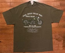 Vintage 90s Harley-Davidson Pearl Harbor WLA-45 Motorcycle T-Shirt XL Honolulu