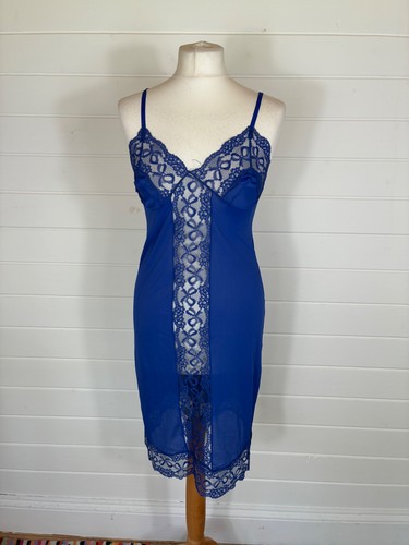 Vintage lingerie blue - blue, nylon