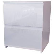 Modern High Gloss Chest of Drawers Bedside Bedroom Furniture