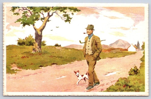 Antique ireland postcard - antique, man