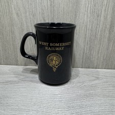 West Somerset Railway Mug Kitchenware Tea Coffee Black Trains Made In England