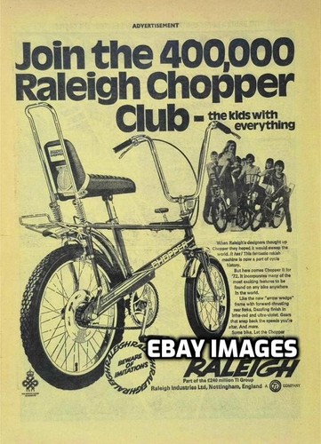 Raleigh chopper 1970 sales - 1970's,