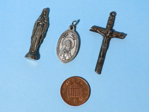 Vintage icon virgin mary - x,