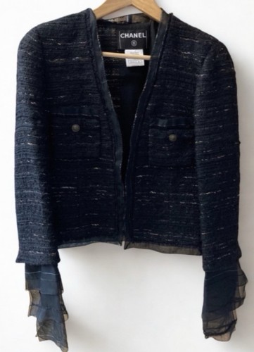 Chanel 04a black tweed - black,