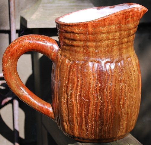 Vtg midcentury pottery - midcentury, pitcher