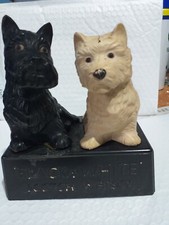 Black And White Scottie Dogs, Plastic, No Cracks, Used, X Pub Bar ornament