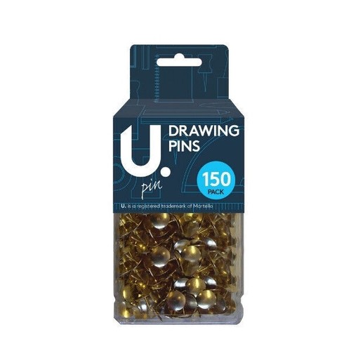 150 brass drawing pins - 150, x
