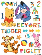 Winnie The Pooh STICKERS SET wall and furniture decals Friends nursery 65x85cm