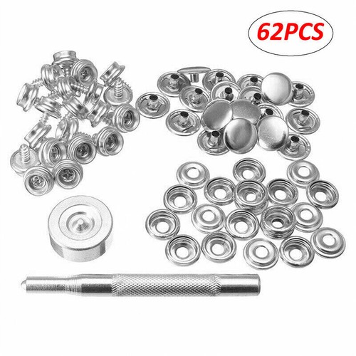 62x 15mm stainless - 62x, snap