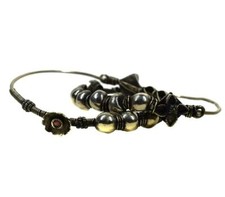 Kuchi Romany Earrings Silver Hoop Afghanistan