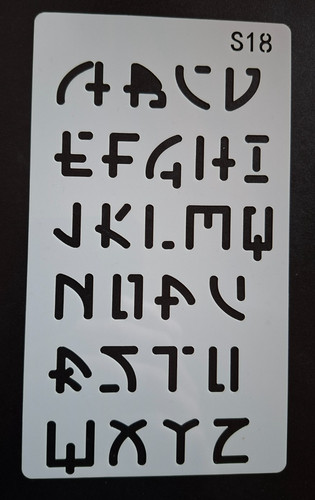 Alphabet letter stencil - alphabet,