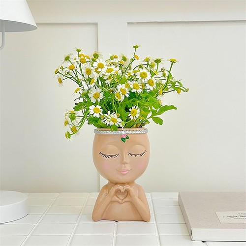Head planter pot with - planter,
